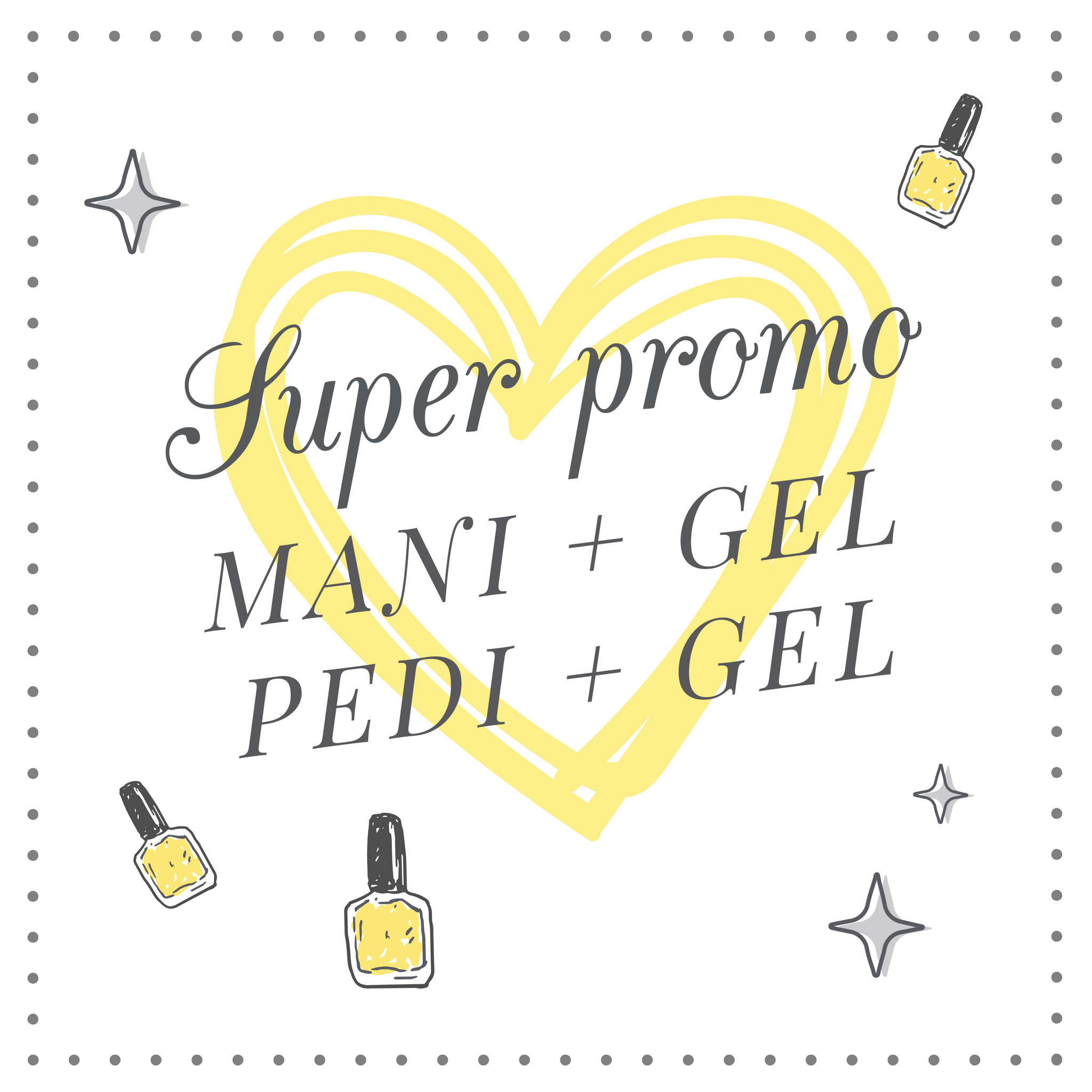 Super Promo Mani + Gel Y Pedi + Gel